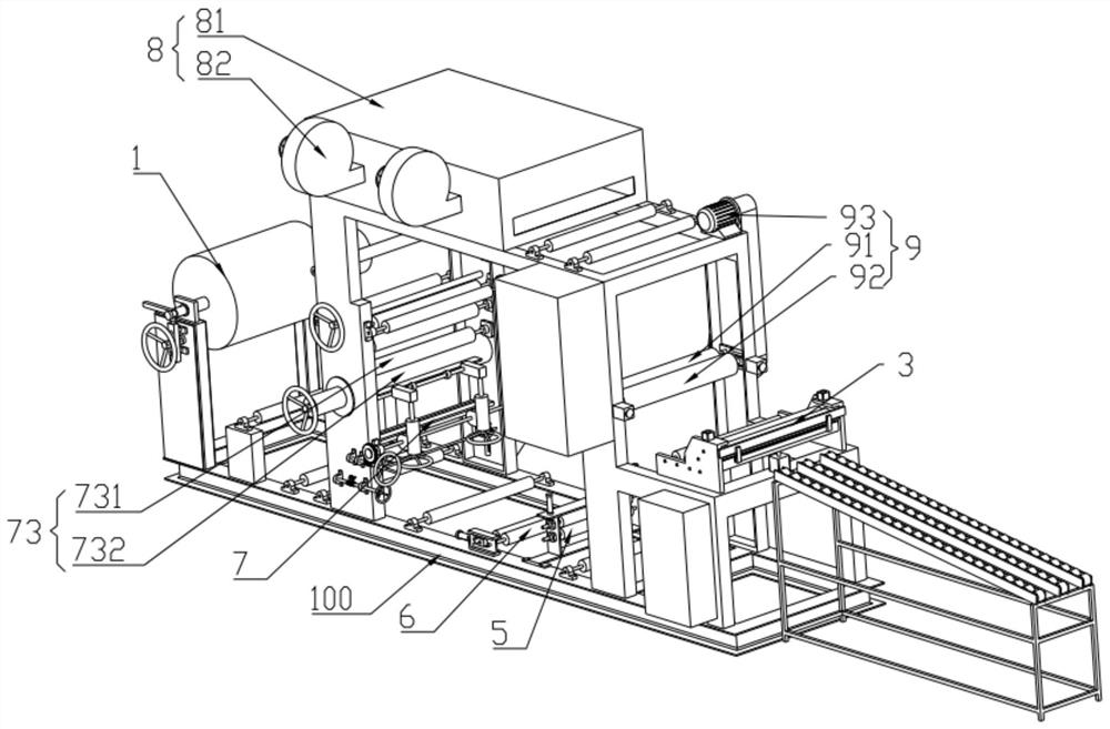 Aluminum foil gluing machine