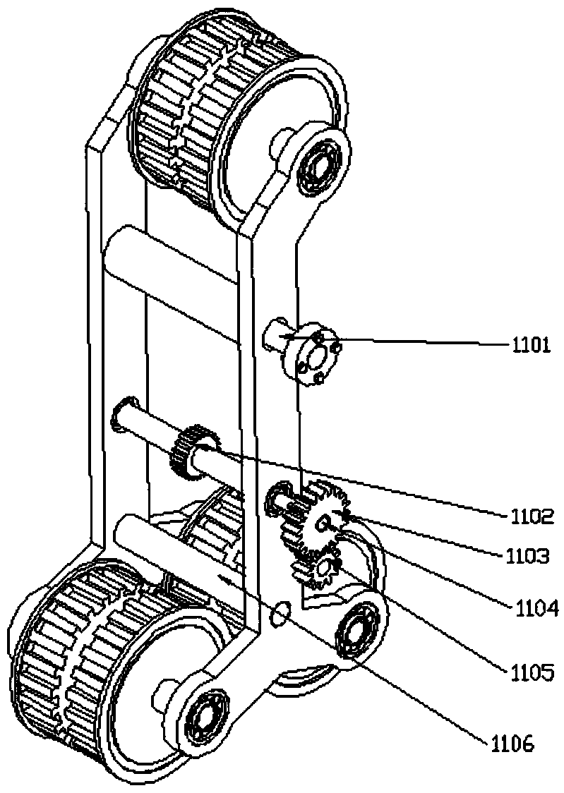 Track-deformable robot moving platform for dangerous hazard site environment