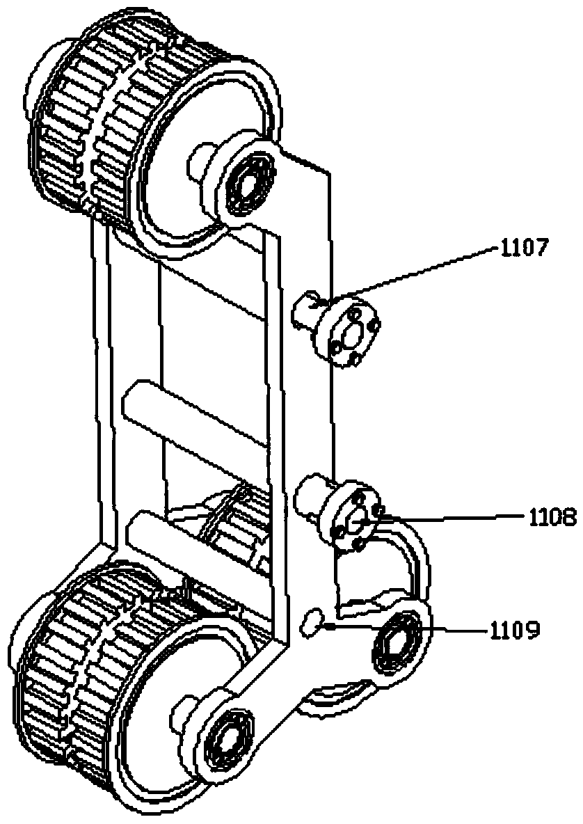 Track-deformable robot moving platform for dangerous hazard site environment