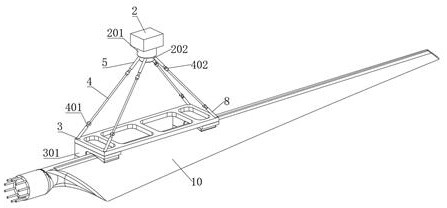 Hoisting device with multi-point balance control for offshore wind turbine installation