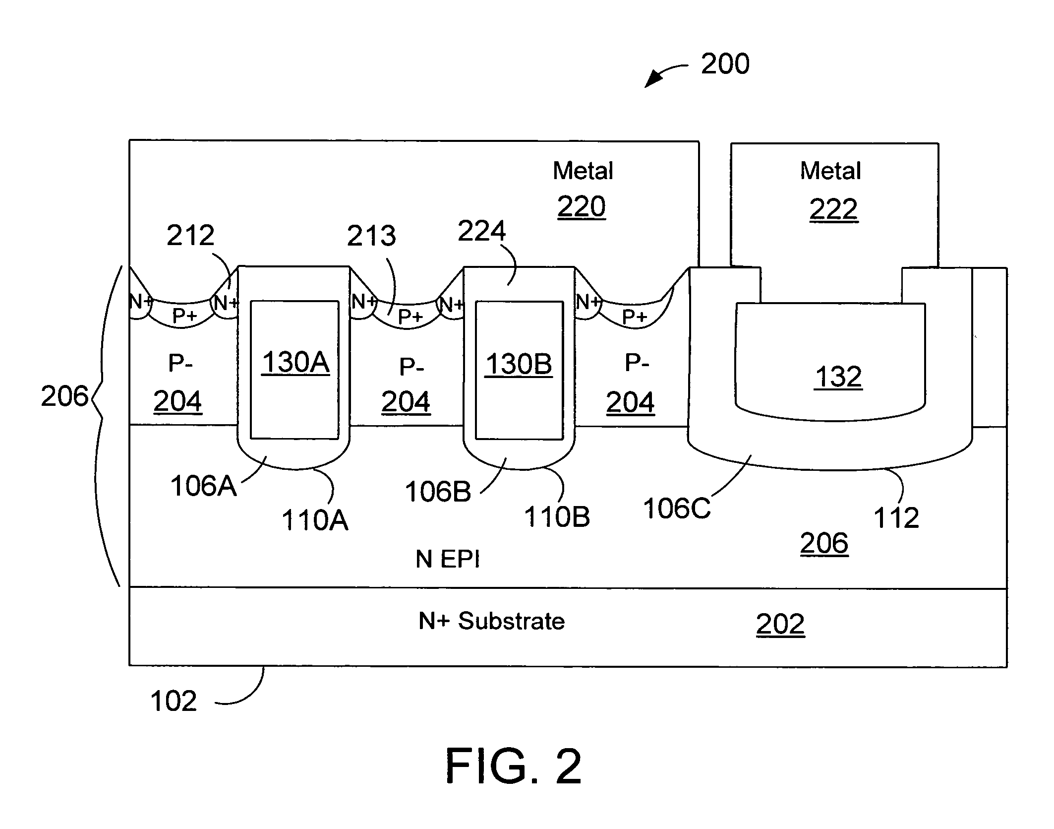 Power device utilizing chemical mechanical planarization