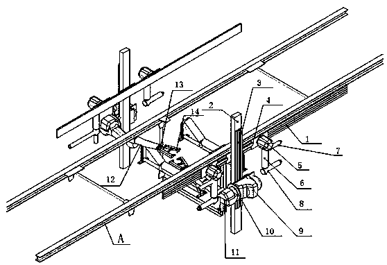 A belt conveyor idler roller replacement device