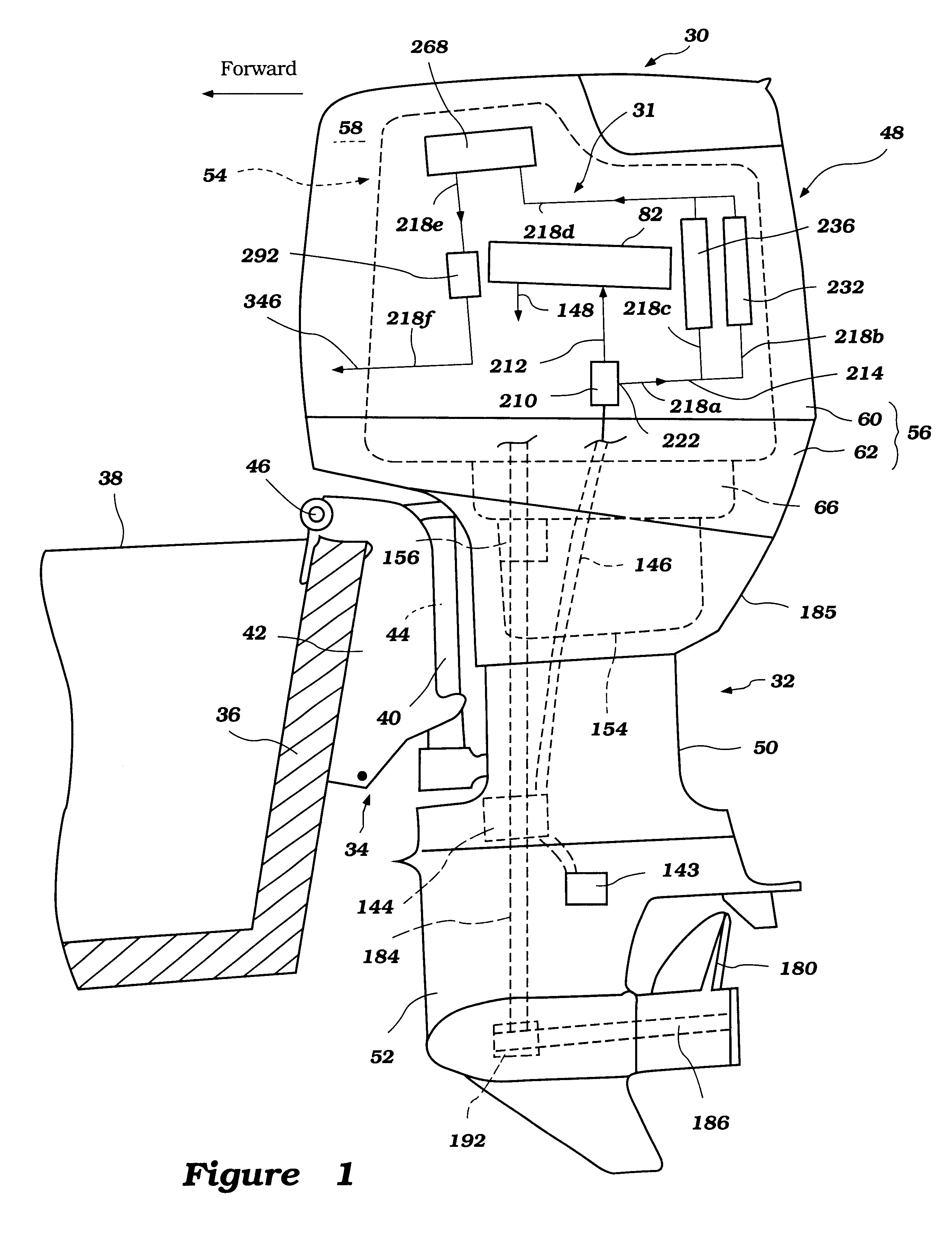 Cooling system for outboard motor