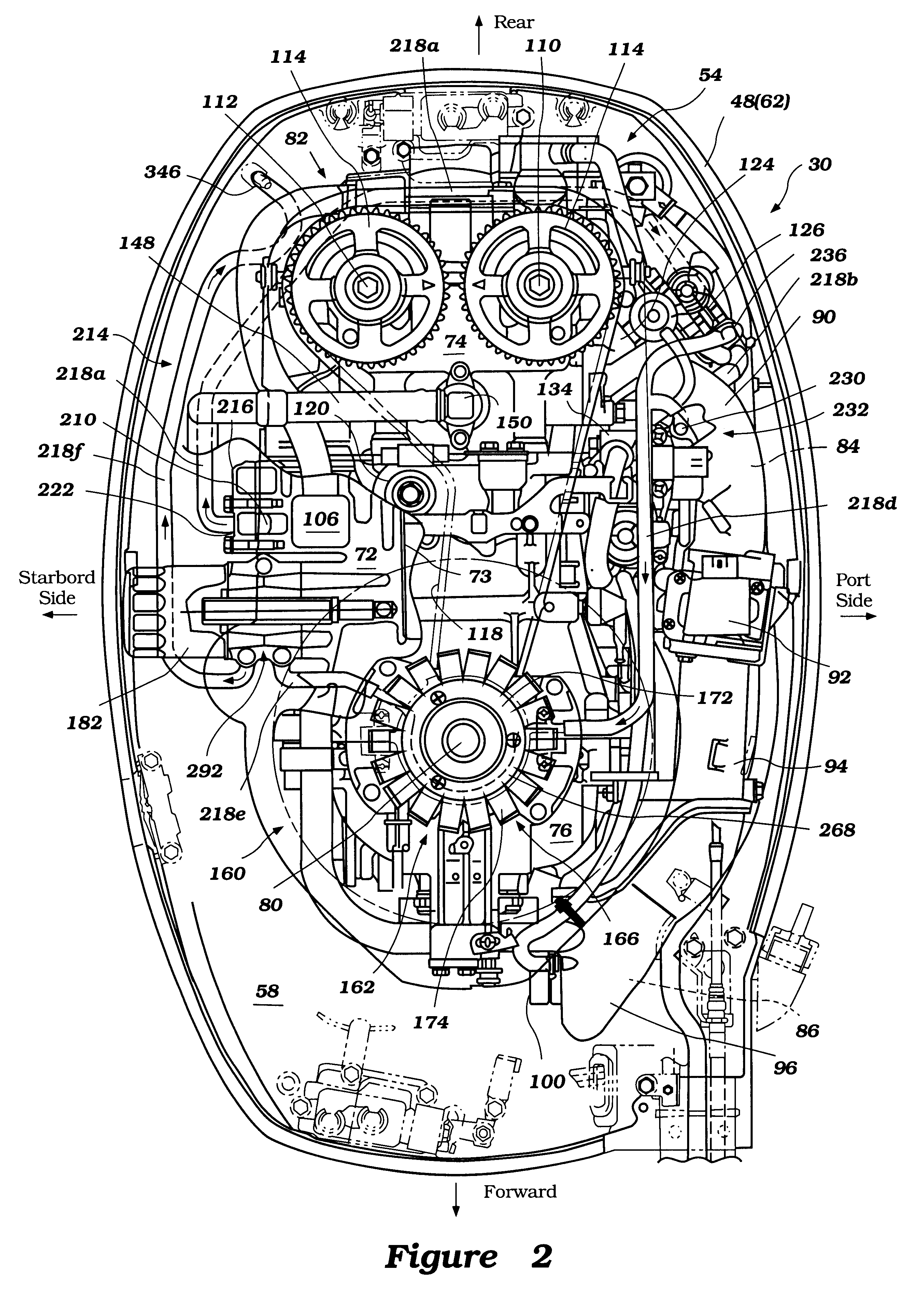 Cooling system for outboard motor