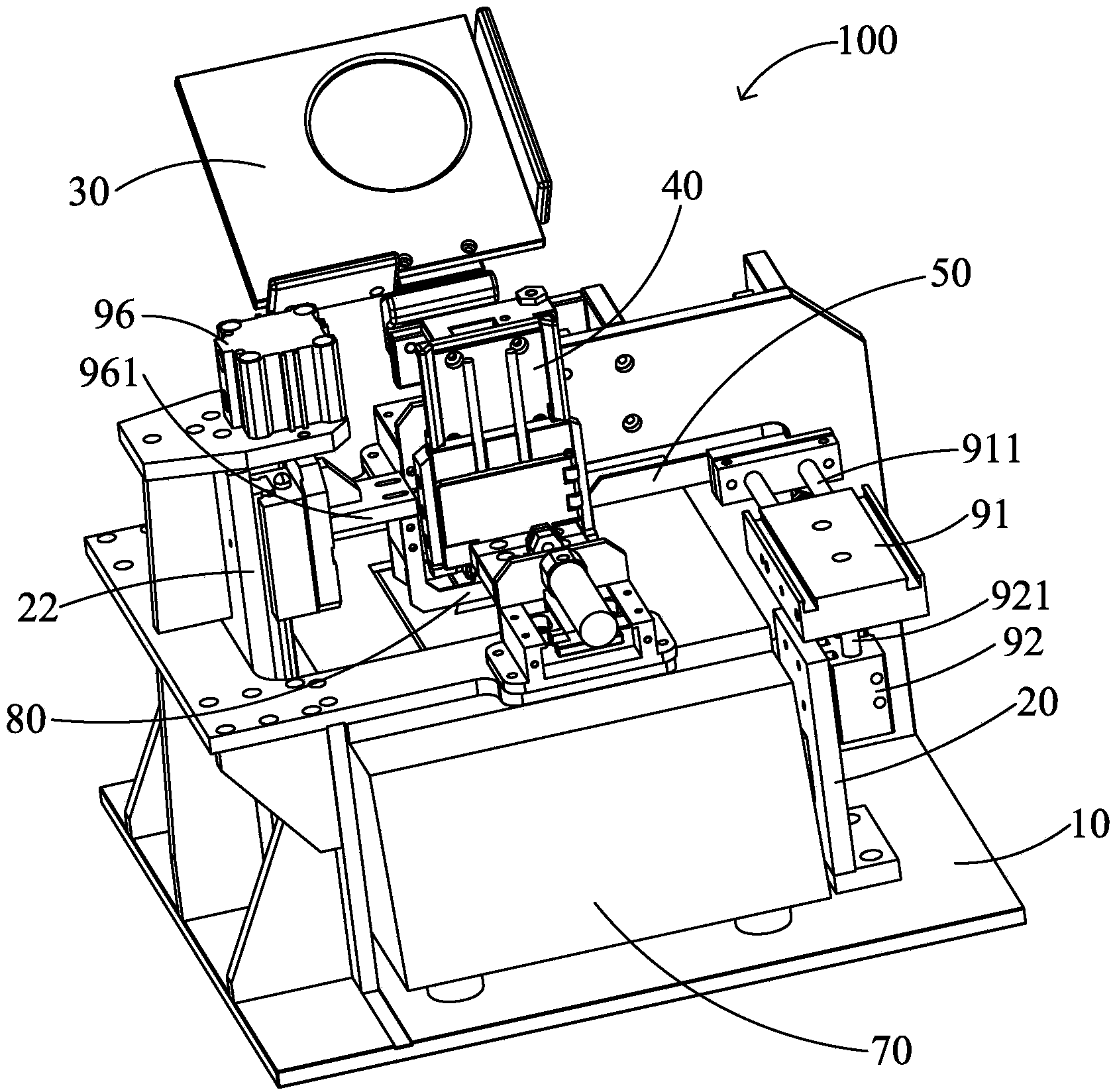 Cable weaving tin dipping device and method