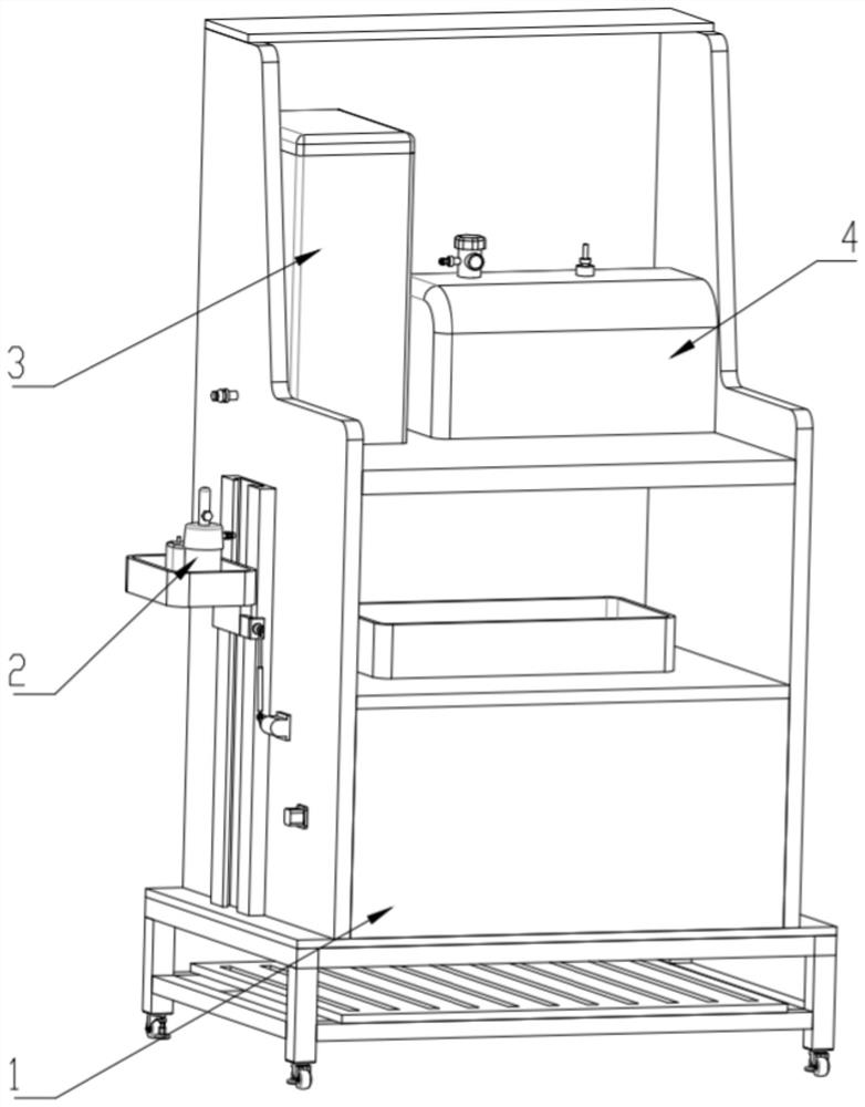 An anesthesia device for concentration-adjusted anesthesia