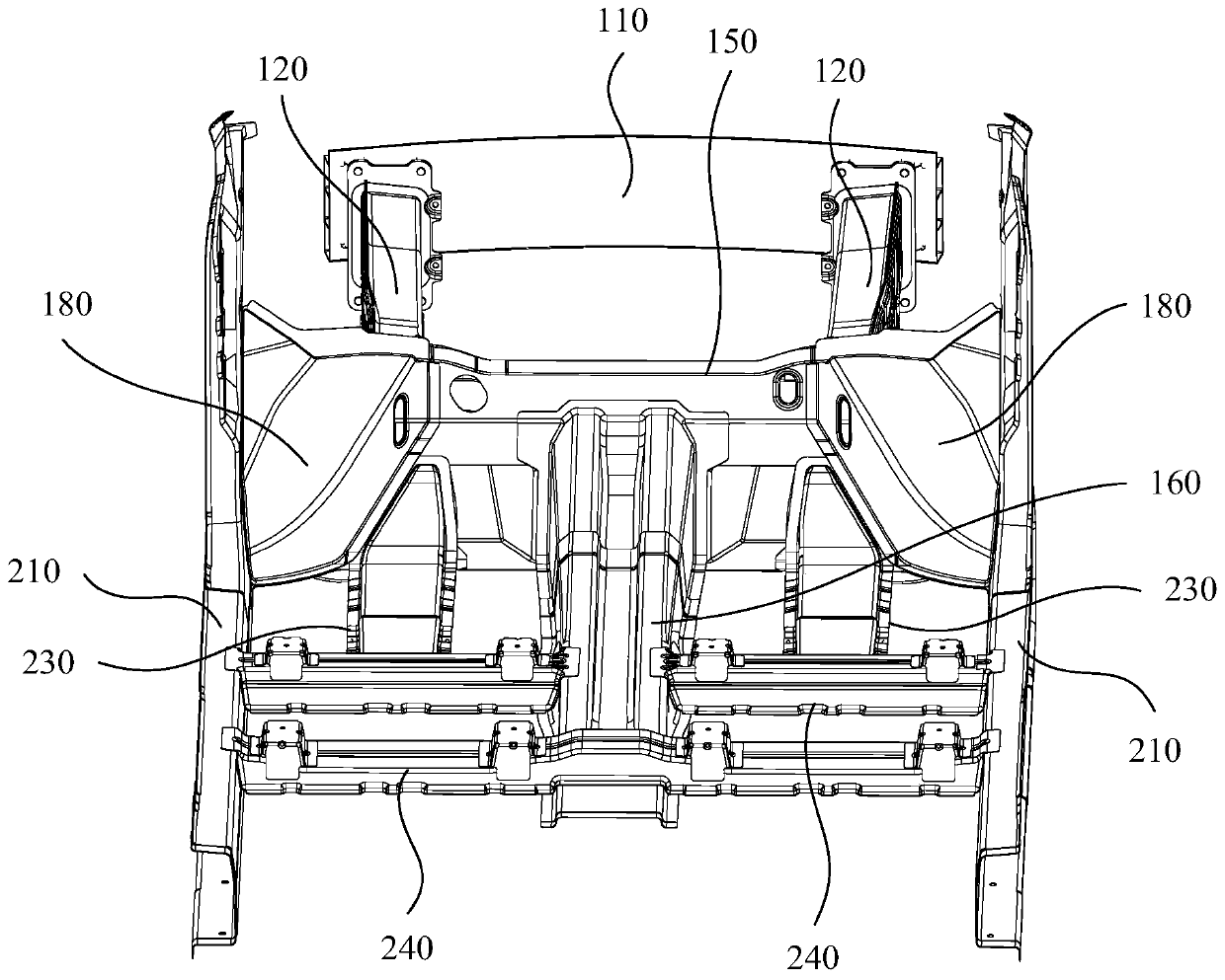 Vehicle and force transmission structure thereof