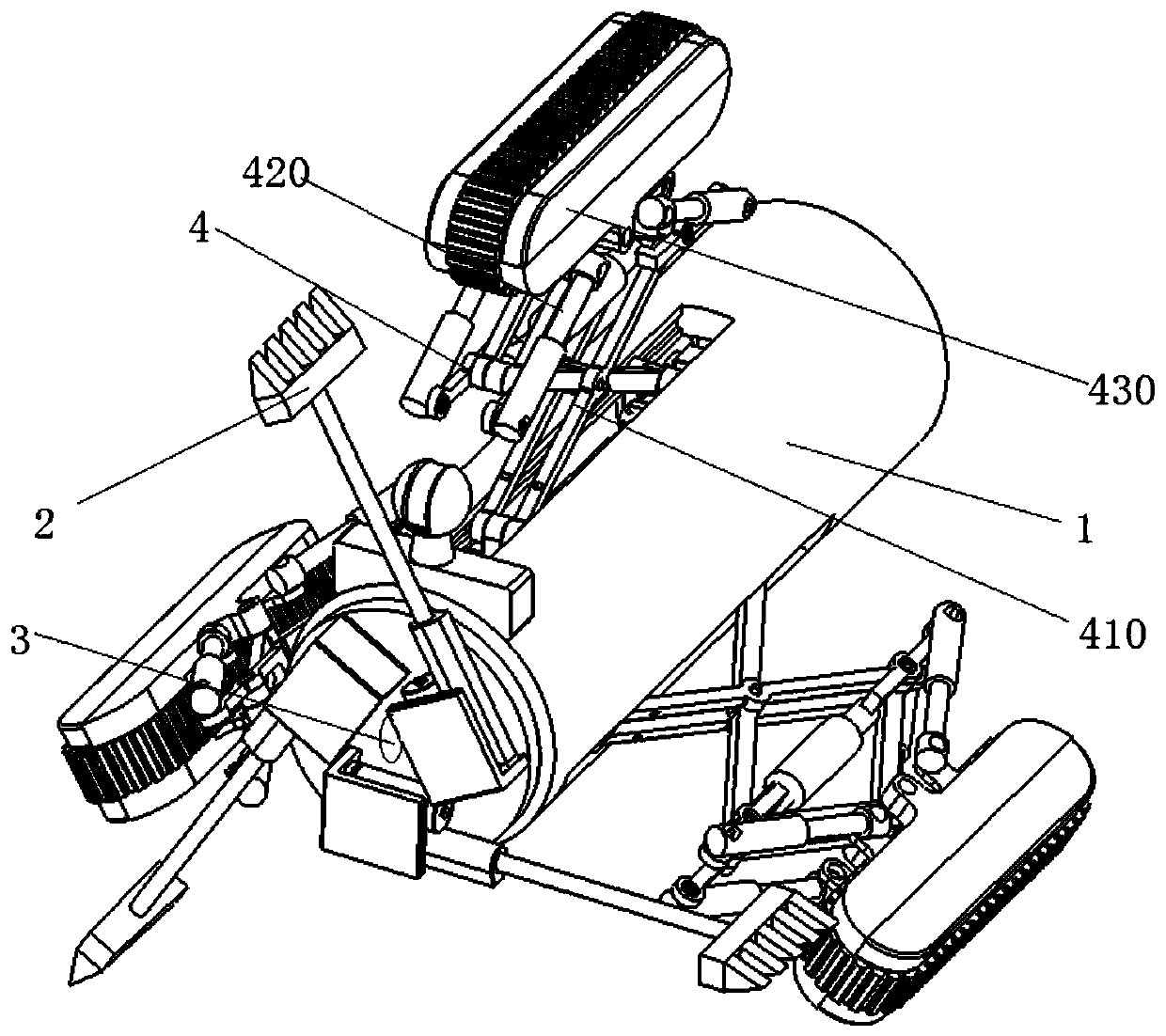 An Adaptive Pipeline Dredging Robot