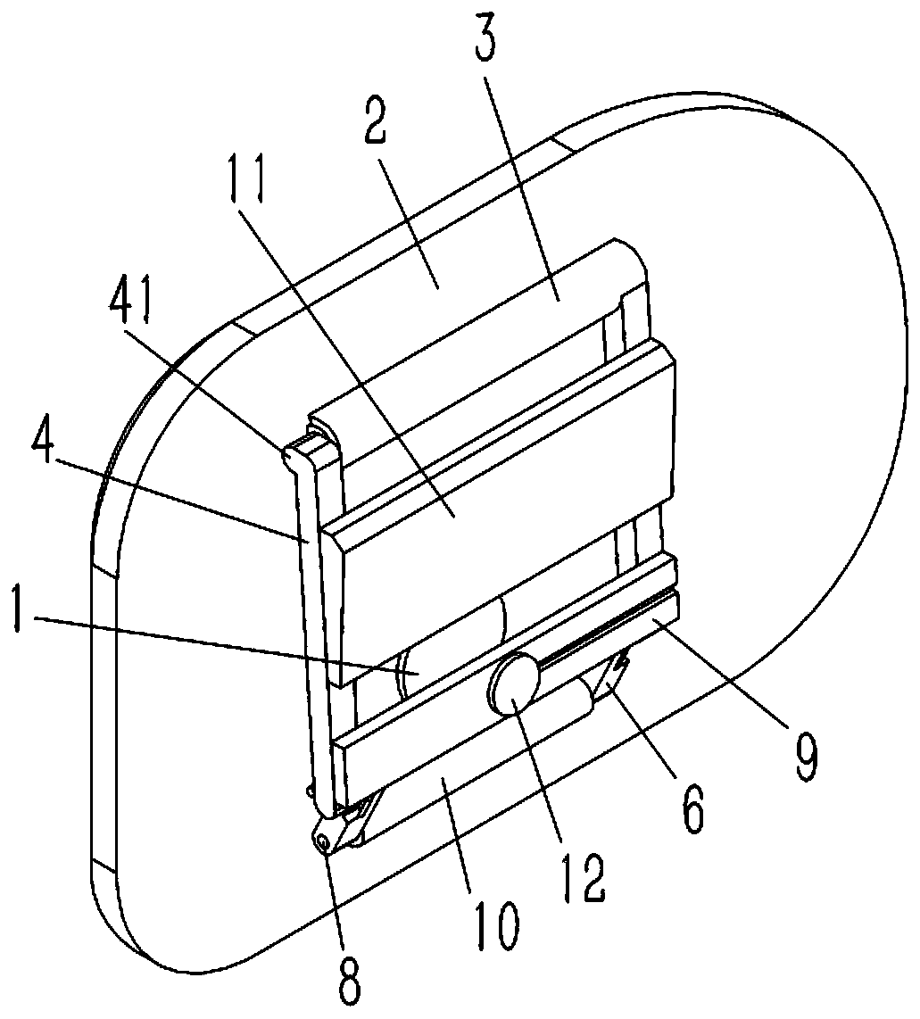 Auxiliary tilting device of rearview mirror