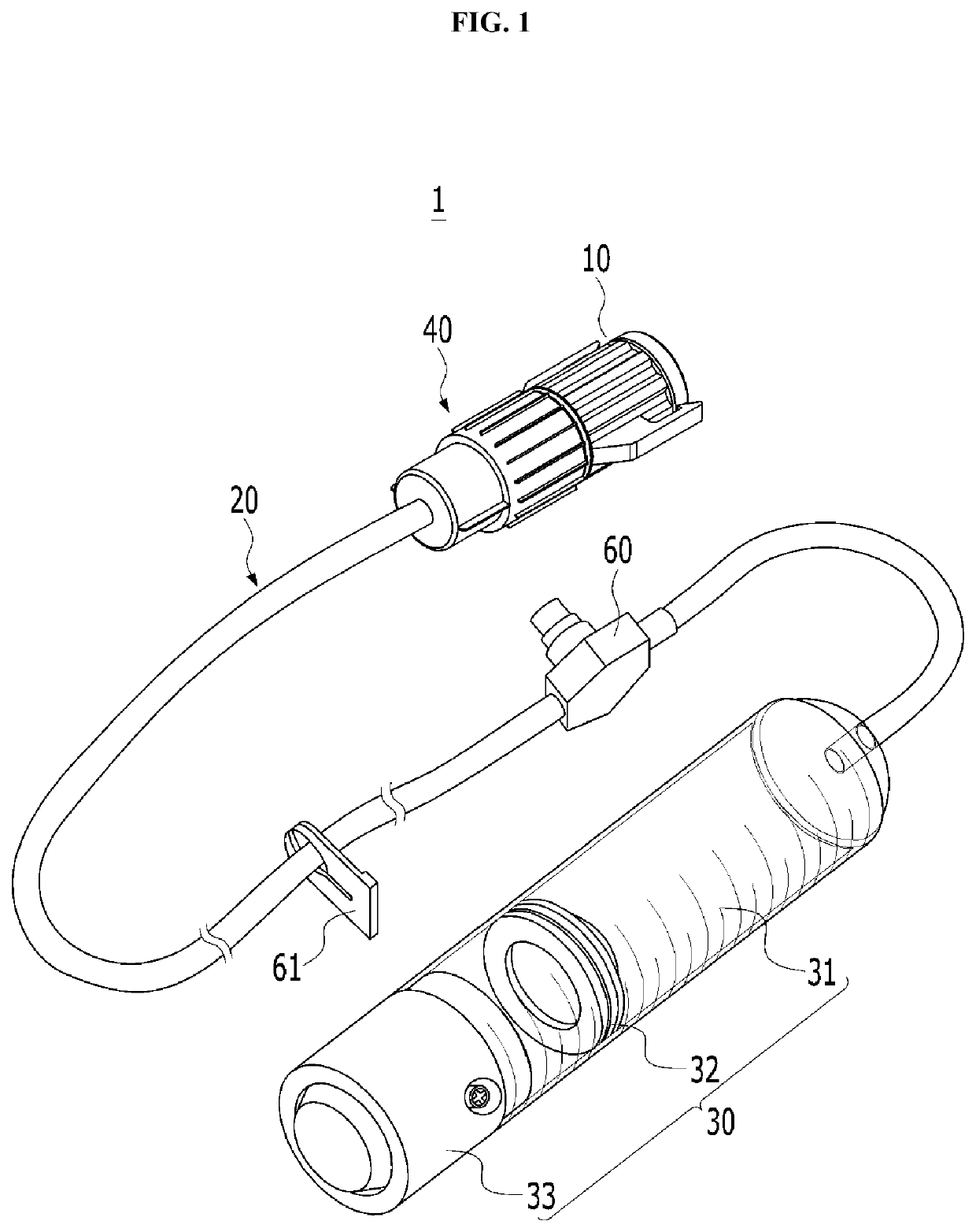 Endcap for liquid medicine-injecting tube