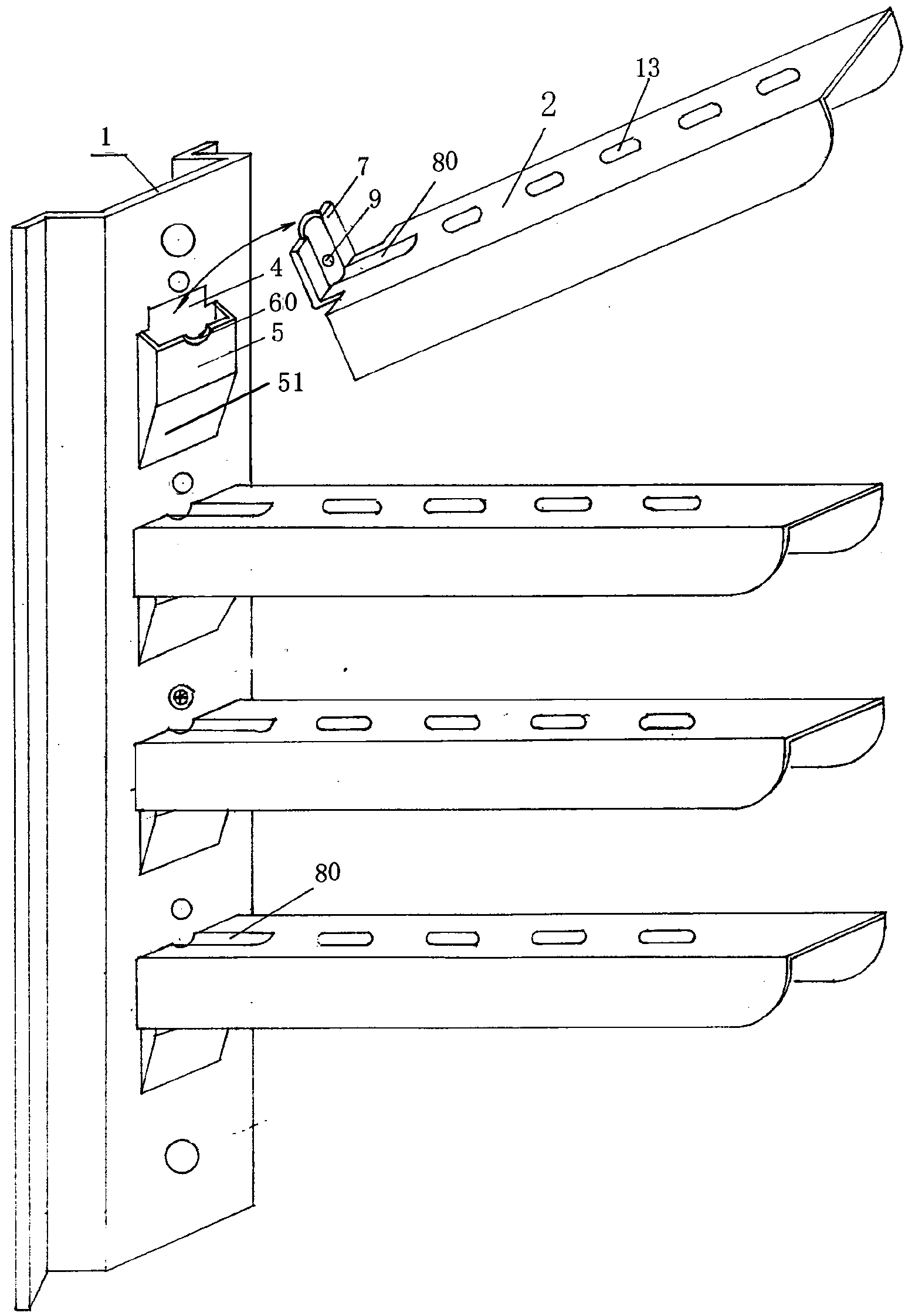 Solderless folding cable support frame