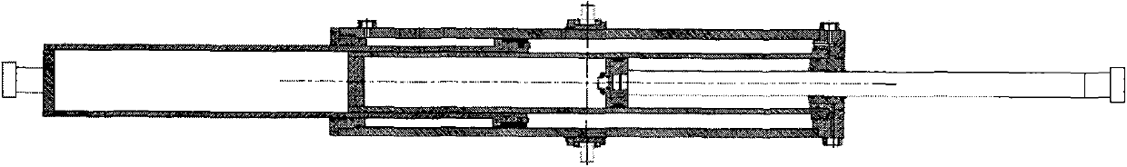 Bidirectional single-flexible hydraulic cylinder