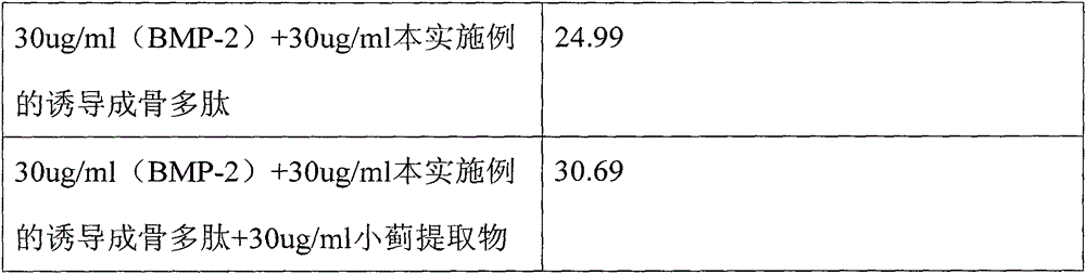 Polypeptide for promoting bone formation, synthesis method and applications thereof