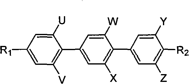 Polyfluoric terphenyl liquid crystal compound and synthesis method and use thereof