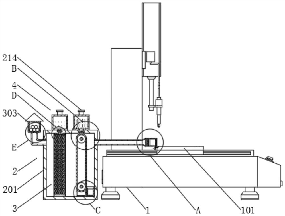 Medical equipment circuit board maintenance spot welding machine with purification function and use method