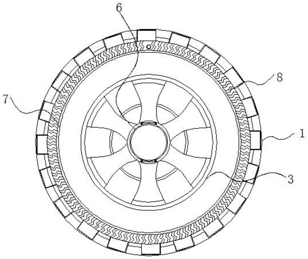 Explosion-proof tire structure and processing technology thereof