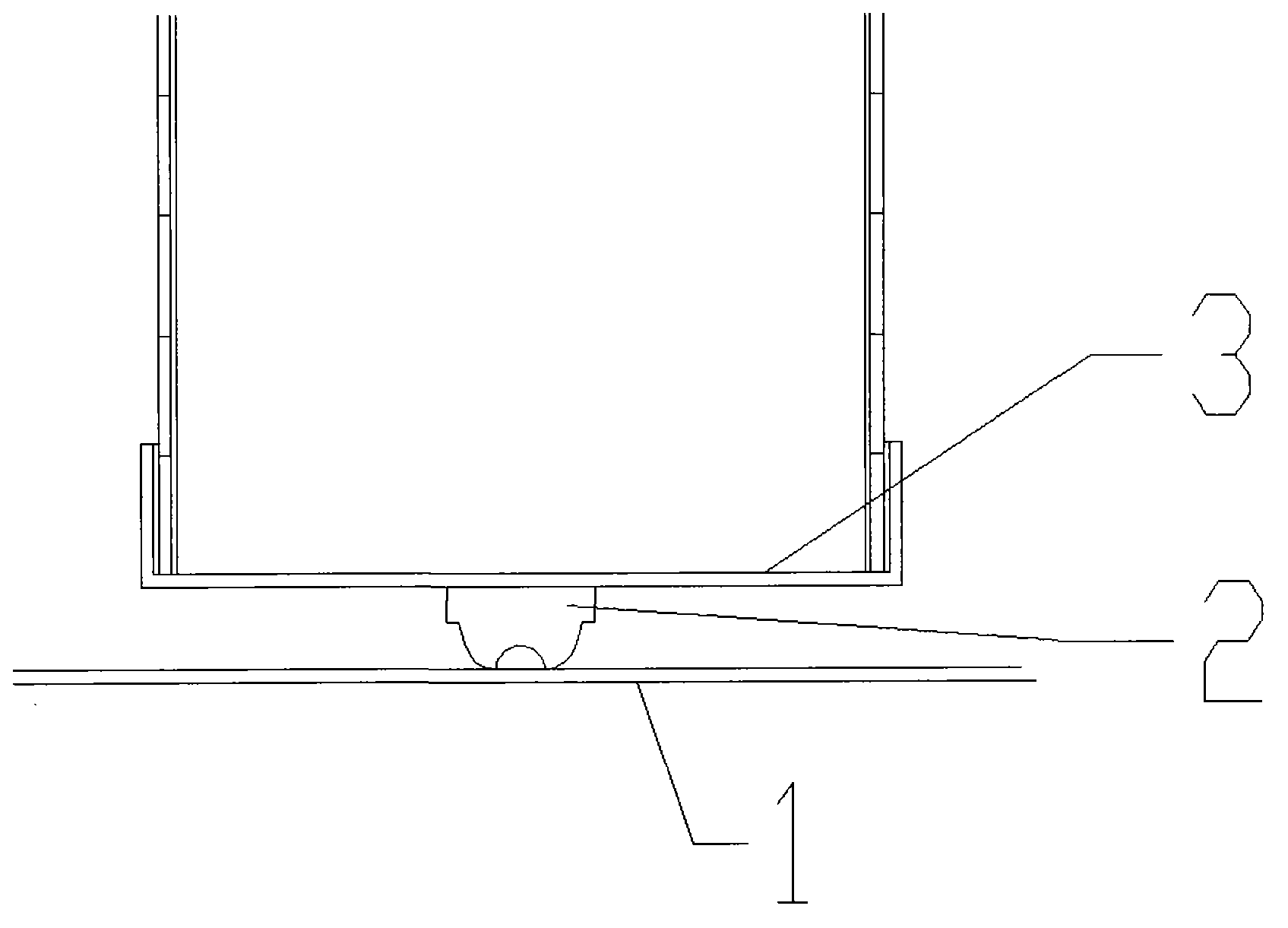 Filter core pressing sealing structure in high-temperature and high-pressure environment