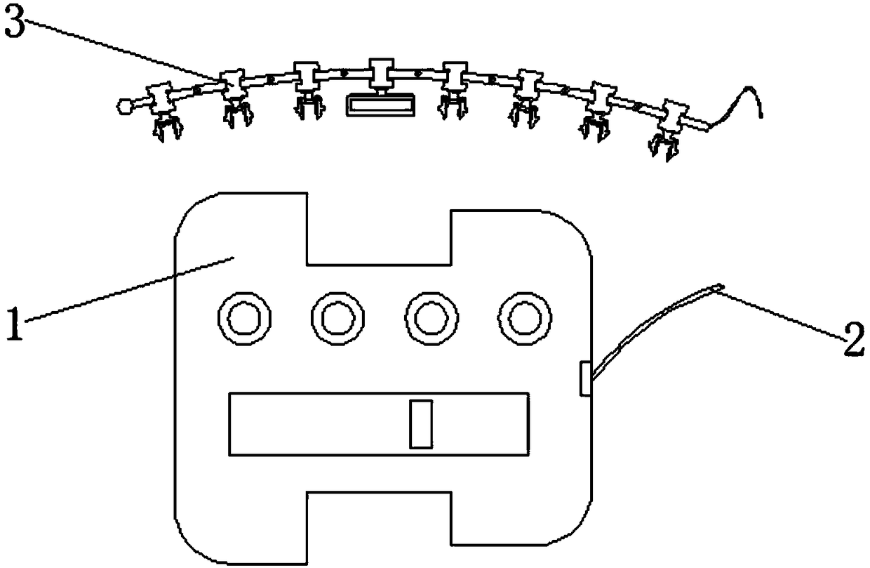 Tooth cleaning device for stomatological department