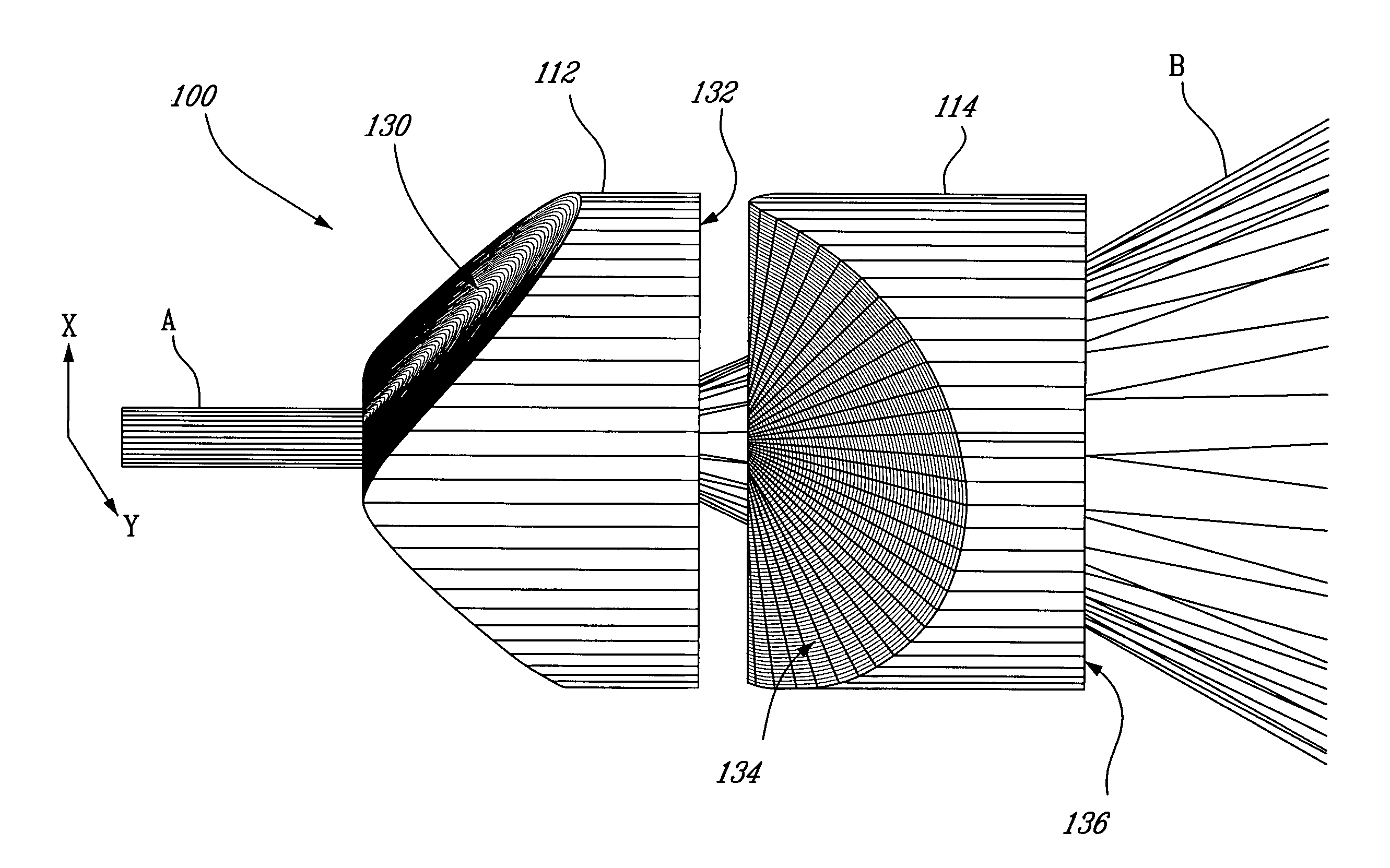 Rectangular flat-top beam shaper