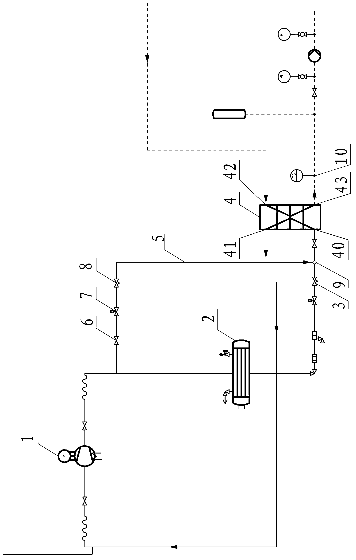 Low sulfur oil cooling unit and cooling compressor unit thereof