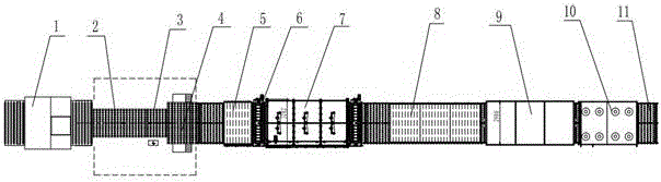 Continuous laminated glass production line