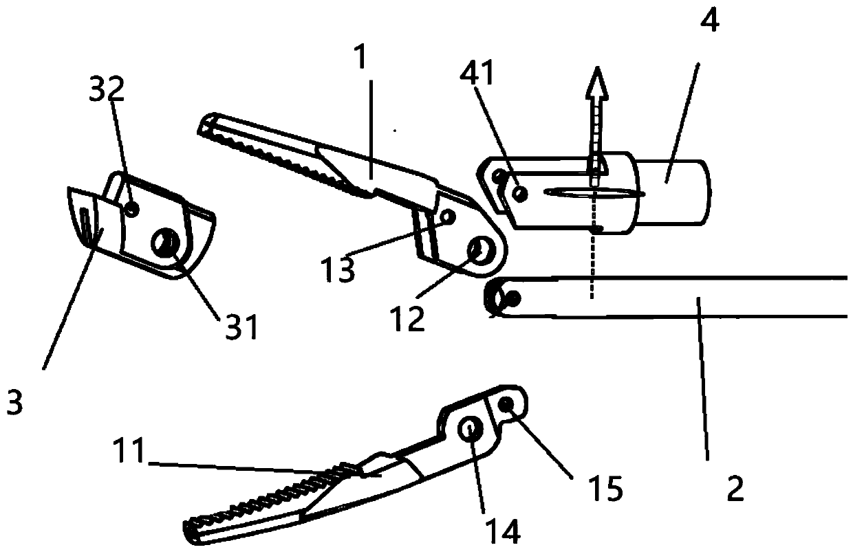 Pliers head insulation device of bipolar electrocoagulation pliers