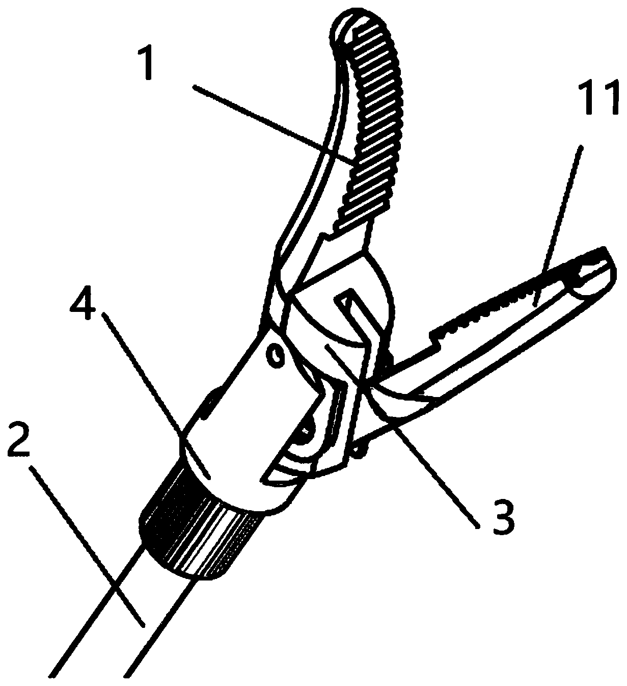 Pliers head insulation device of bipolar electrocoagulation pliers