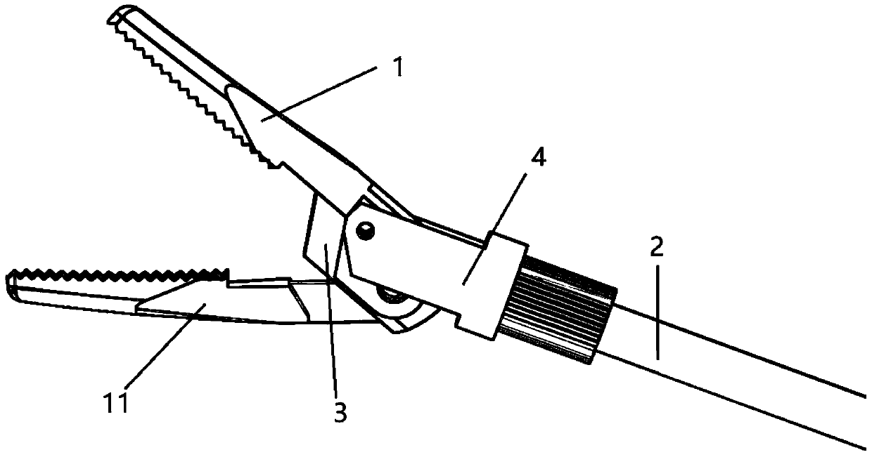 Pliers head insulation device of bipolar electrocoagulation pliers