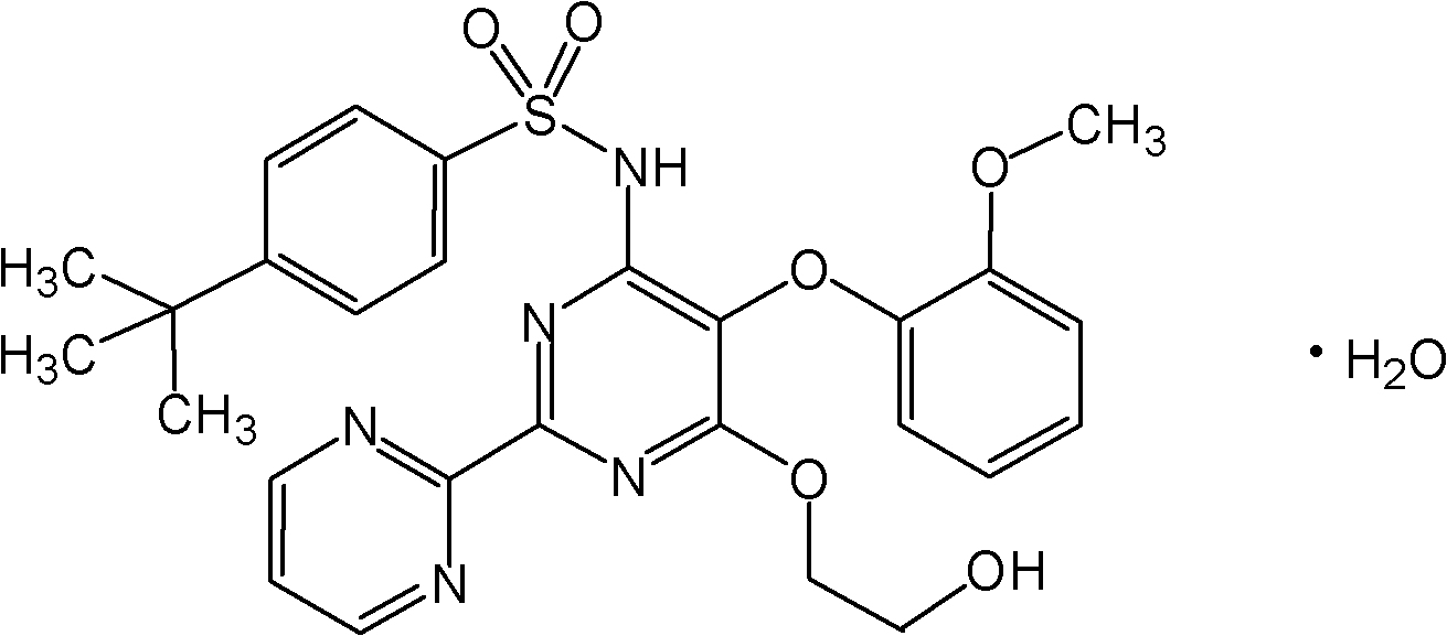 Process for preparation of endothelial receptor antagonist (bosentan)