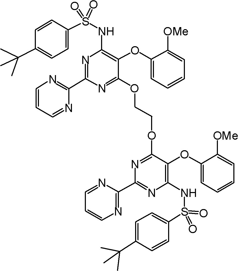 Process for preparation of endothelial receptor antagonist (bosentan)