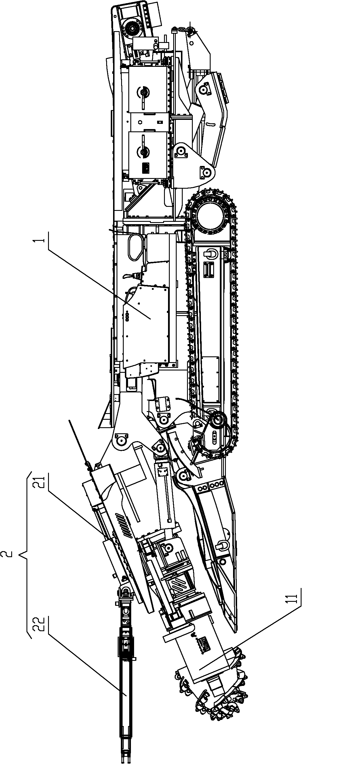 Digging and drilling integrated machine