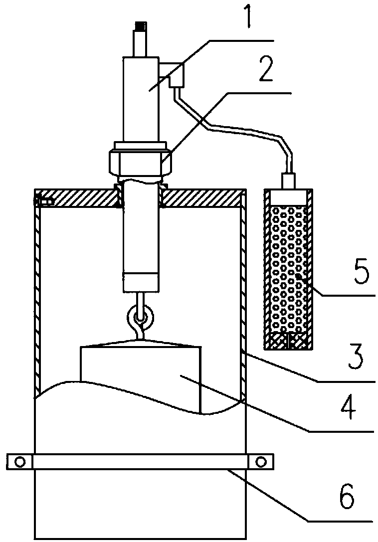 Vibrating wire type water level indicator with self-compensation function