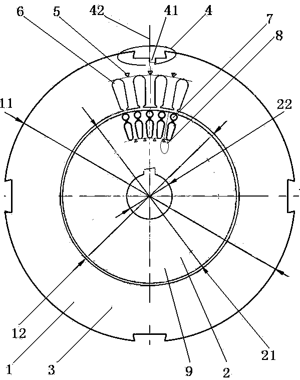 Ultrahigh-efficiency and energy-saving 2200W six-pole three-phase asynchronous motor