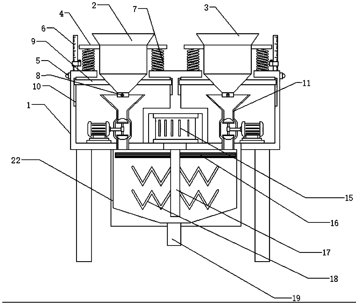 Material matching and equalizing device for PVC materials