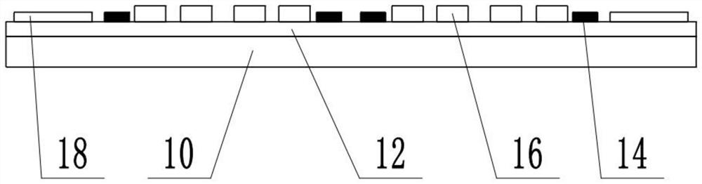 Ultra-large-scale staring infrared detector splicing substrate and its preparation method