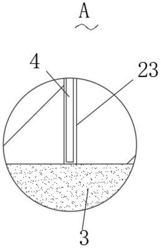 Sand mold of engine cylinder cover casting mold and manufacturing method thereof