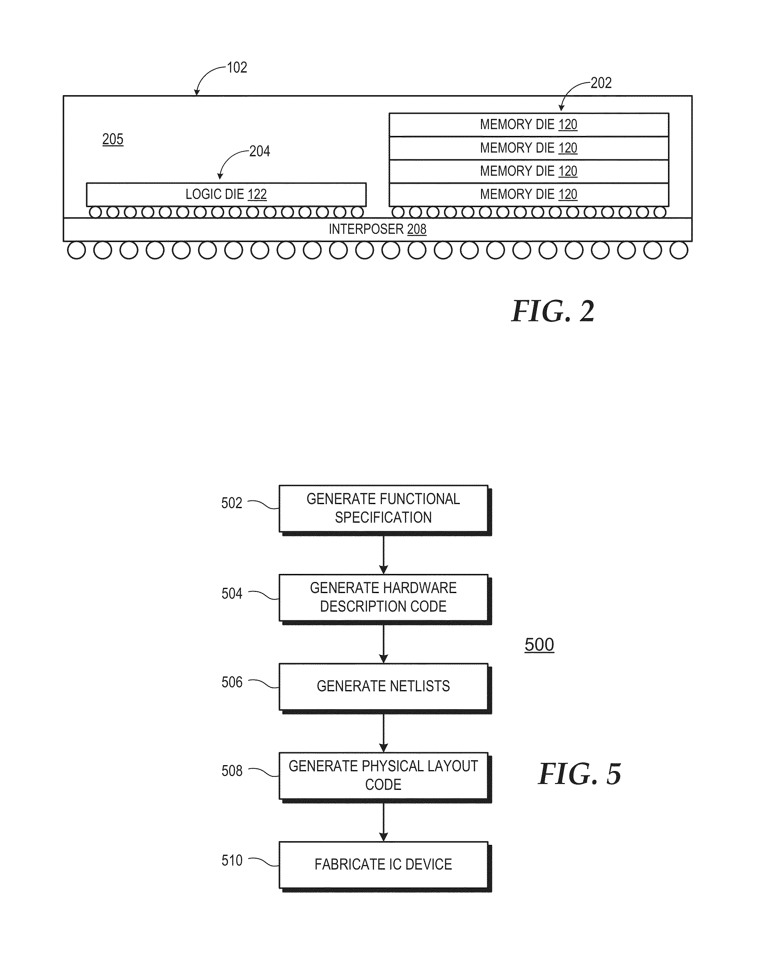 Quality of service support using stacked memory device with logic die