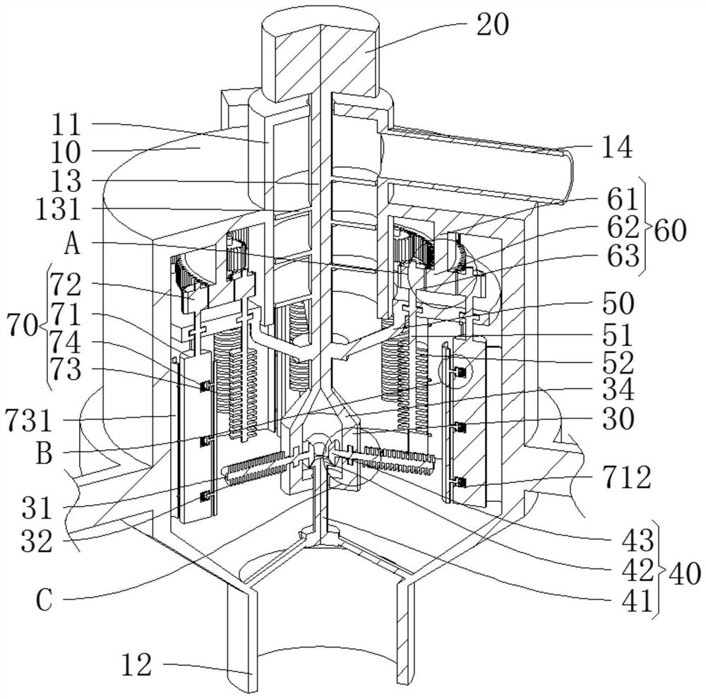 Efficient urban sewage purification treatment device