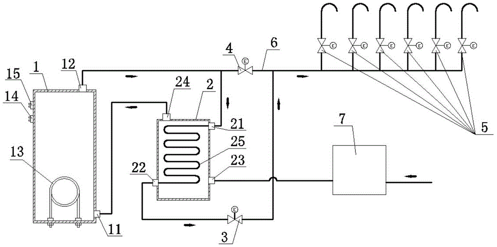 Hot water disinfection drinking system