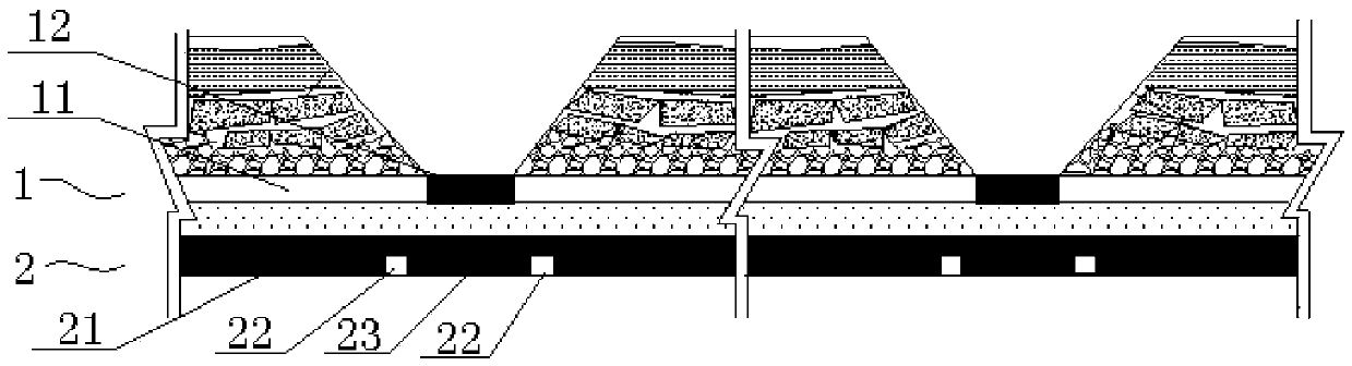 Layout method for lower slice of close distance coal seam group and low layer structure