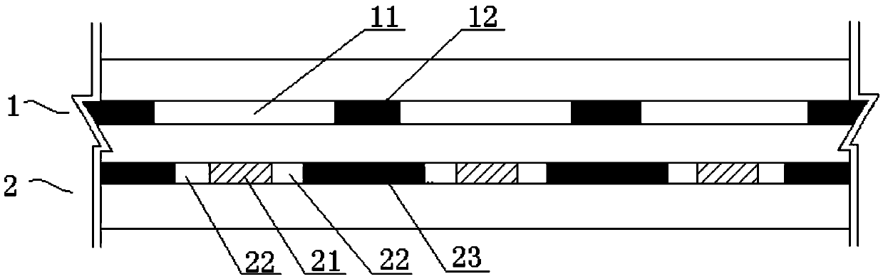 Layout method for lower slice of close distance coal seam group and low layer structure