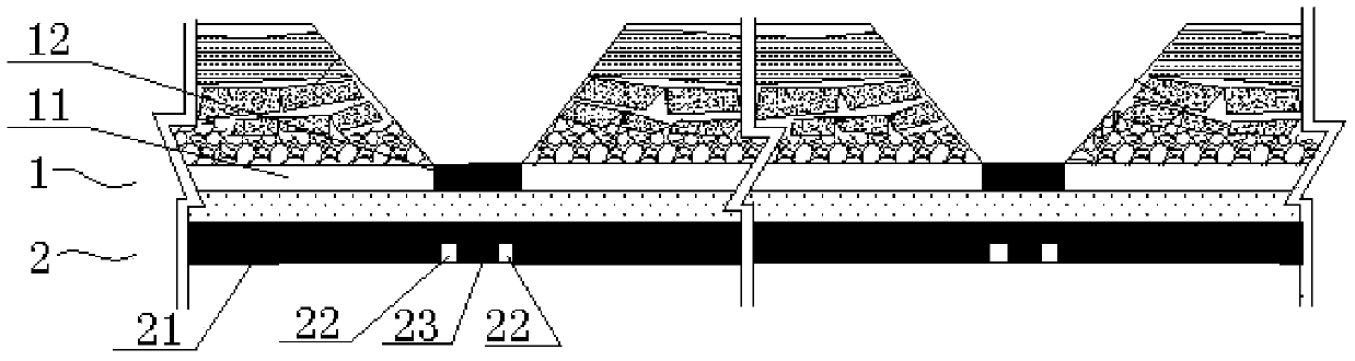 Layout method for lower slice of close distance coal seam group and low layer structure