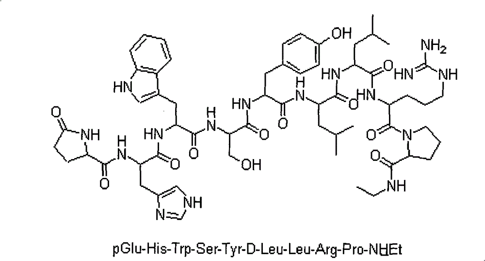 Method for preparing Leuprorelin by combination of solid phase method and liquid phase method