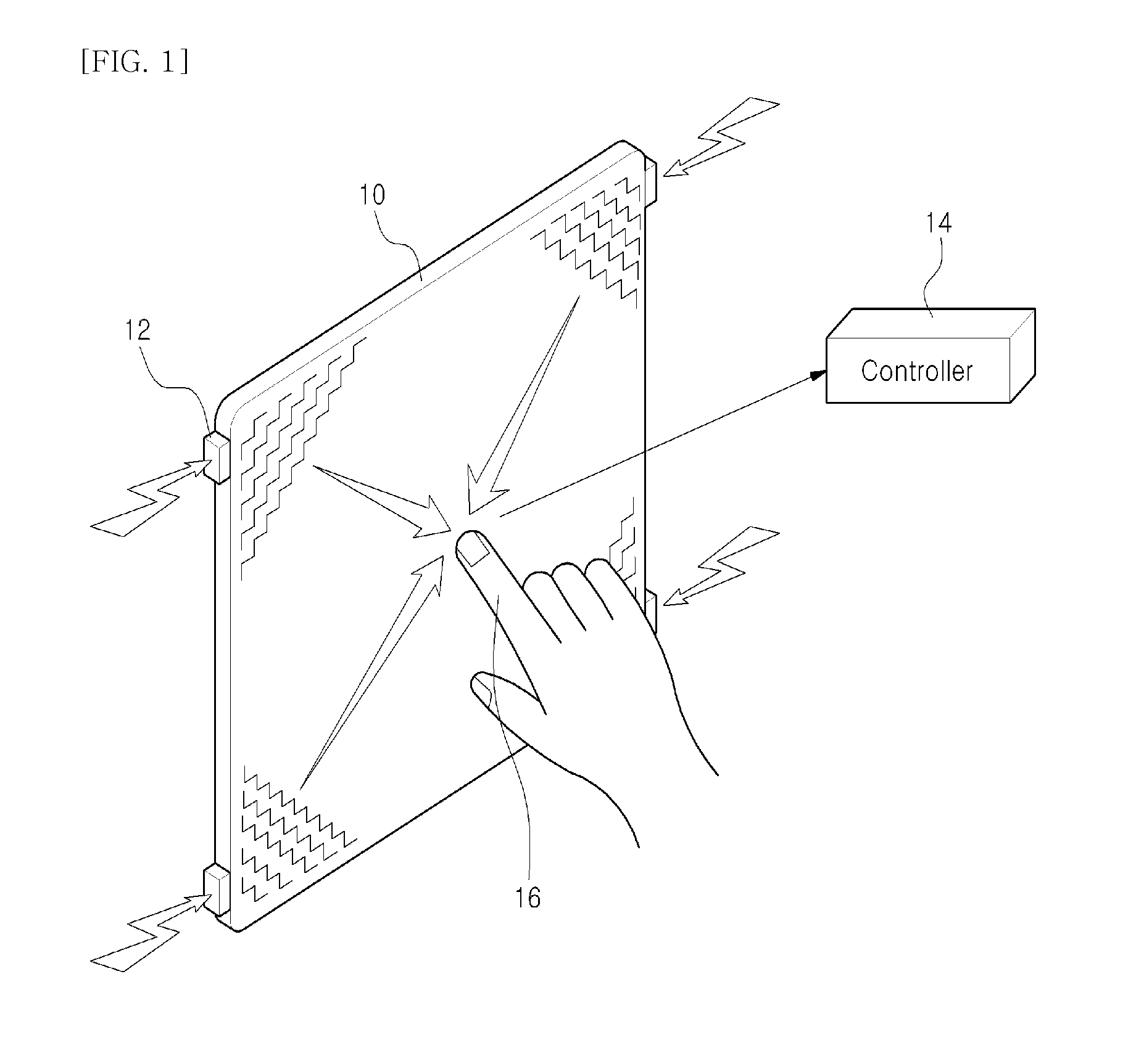 Touch cell structure of a touch panel and the touch panel using the same