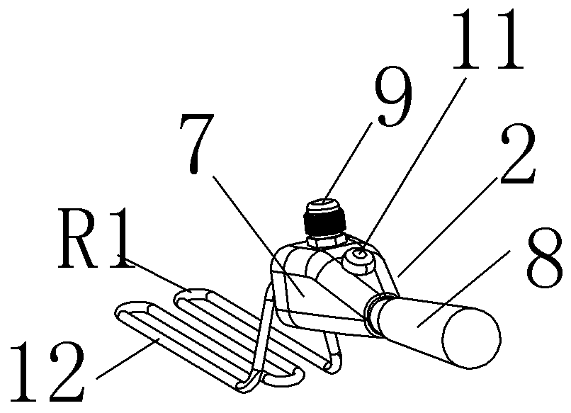 Circuit for heating food and food embossing machine applying circuit