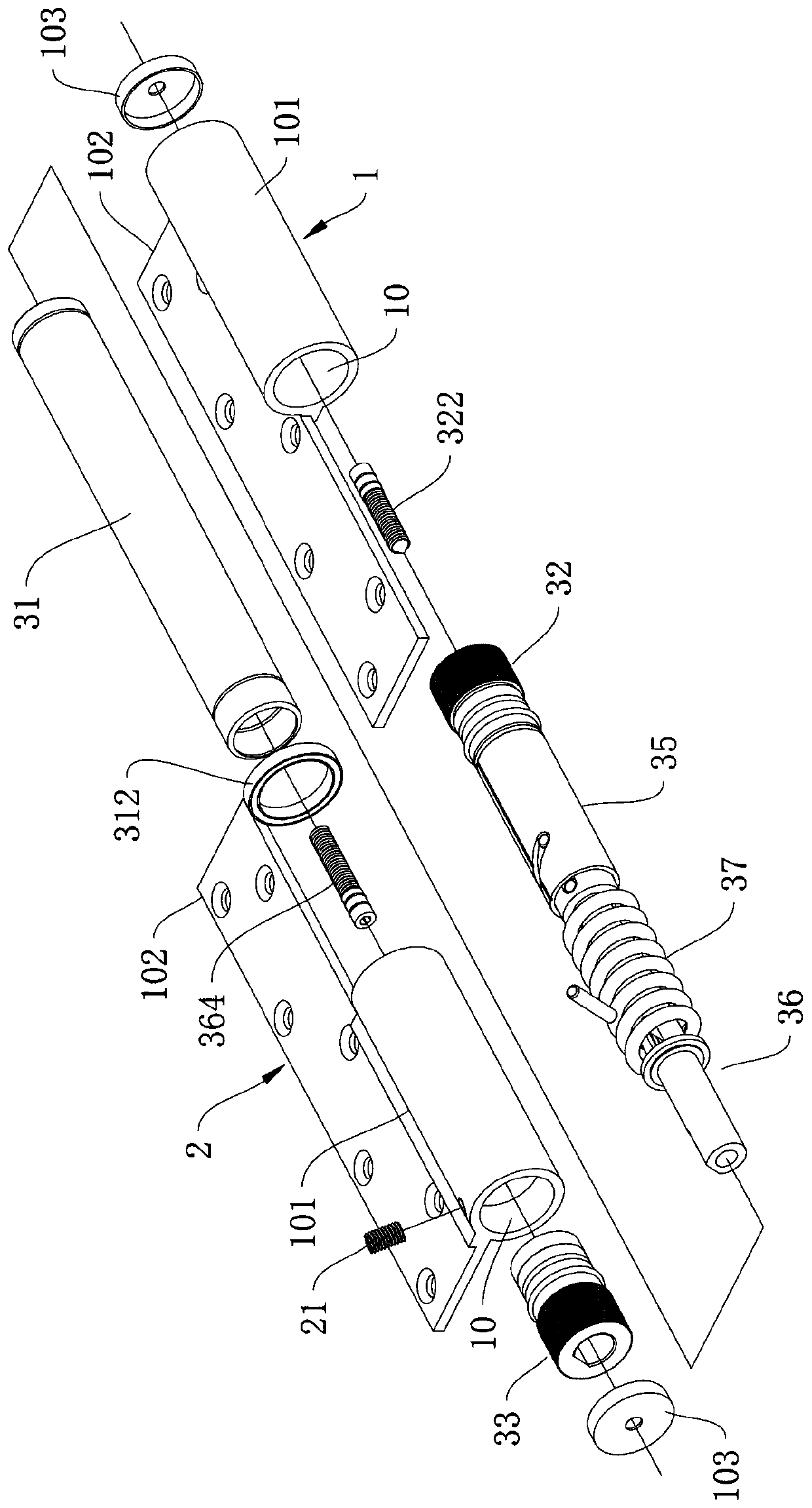 A two-way opening and closing hydraulic buffer hinge