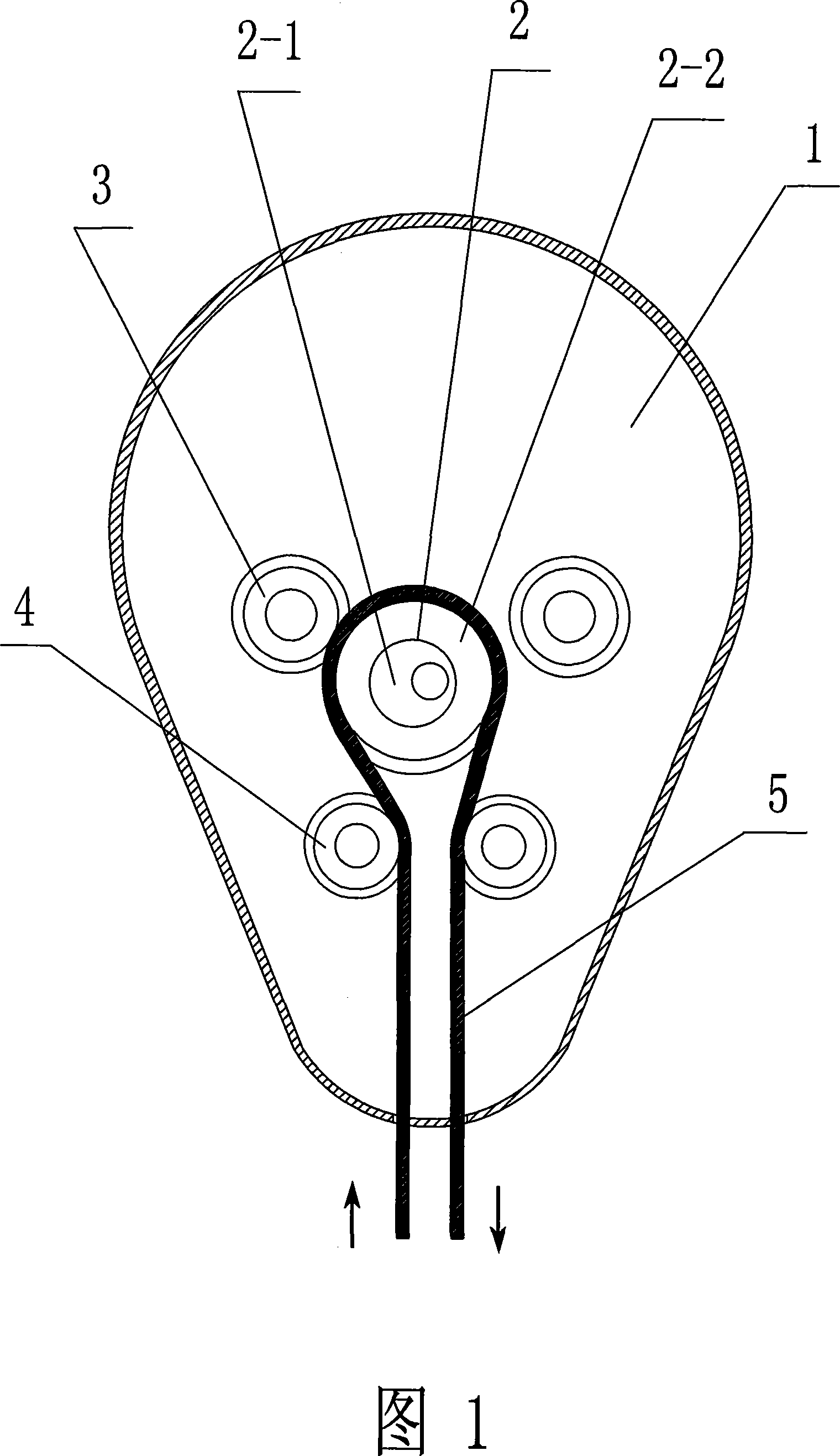 Pulley speed reducing type slowly lowering machine