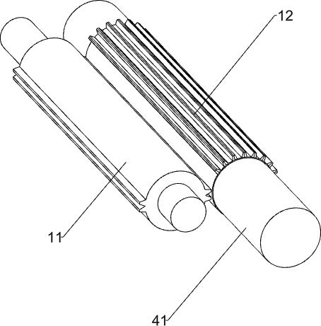 White asparagus tail cut-away device