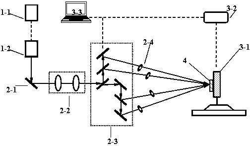 Method and device for preparing microtexture through laser photoetching assisted electrochemical deposition