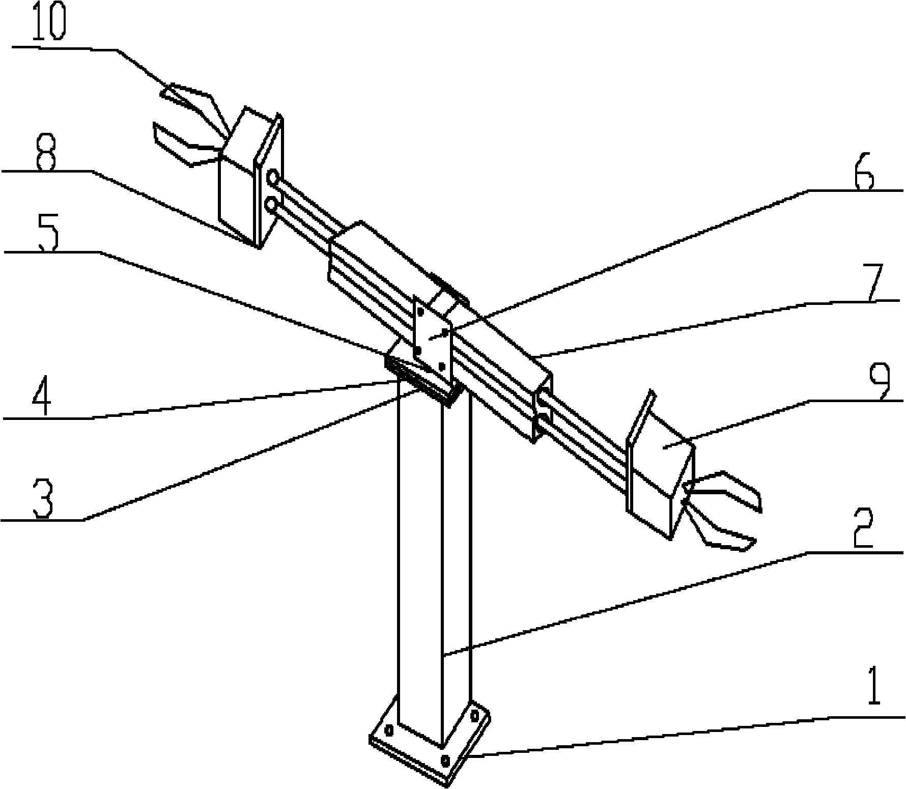 Double-arm manipulator for industrial production